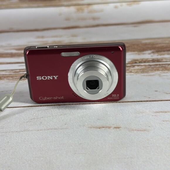 Sony Cyber-shot DSC-W180 10.1MP 3x Zoom Digital Camera Red Works - Picture 4 of 9